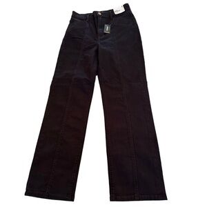 Express NWT Straight High Waisted Black Jeans